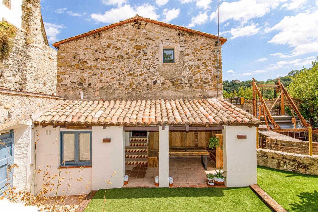 El Molino De Besalu Casa Con Jardin Villa Exterior foto
